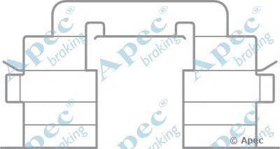 APEC BRAKING kit1071 -  Комплектующие, тормозные колодки